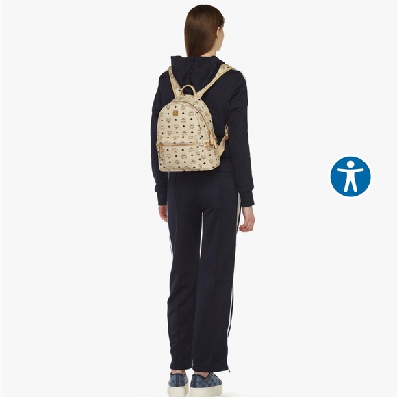 MCM STARK SIDE STUDS BACKPACK IN VISETOS - Picture 14 of 16